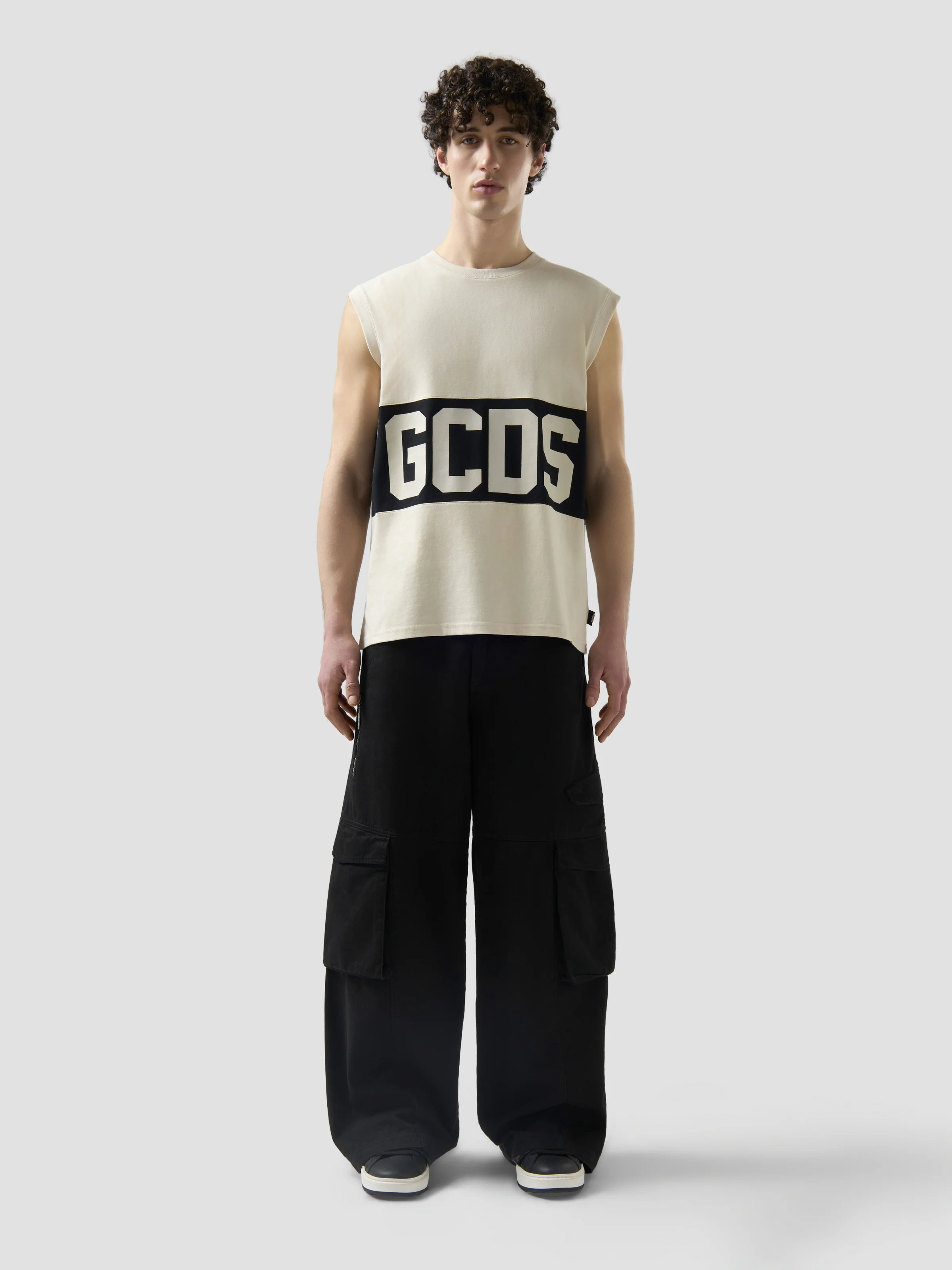 T-shirt smanicata con Banda Logo - Image 2