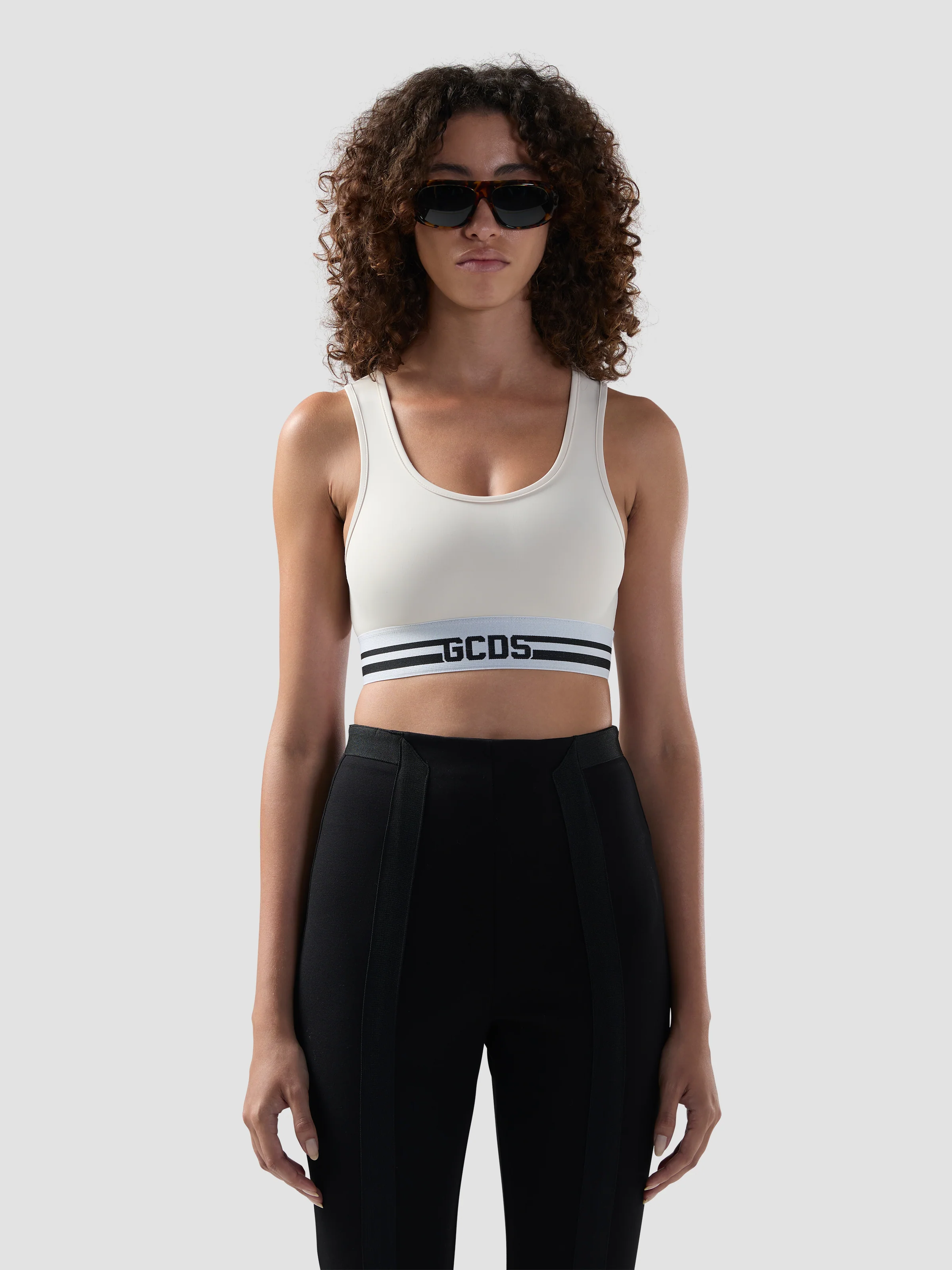 Top mini con righe e logo - Image 3